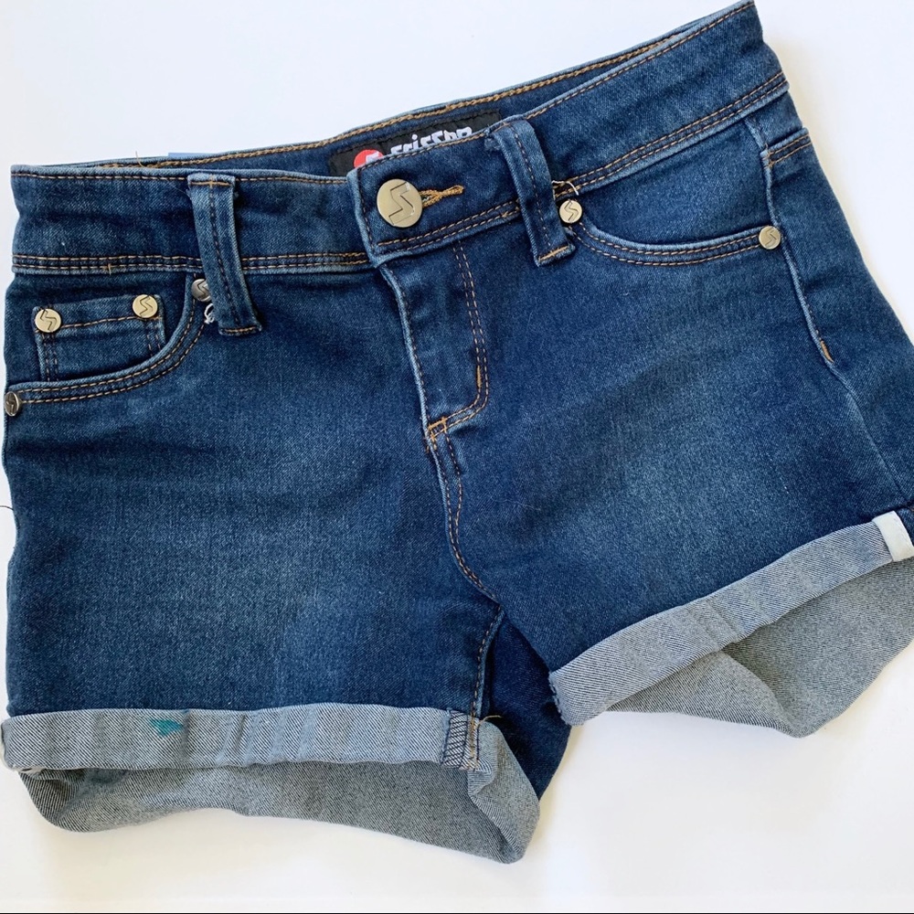 Scissor Stretch Jean Shorts